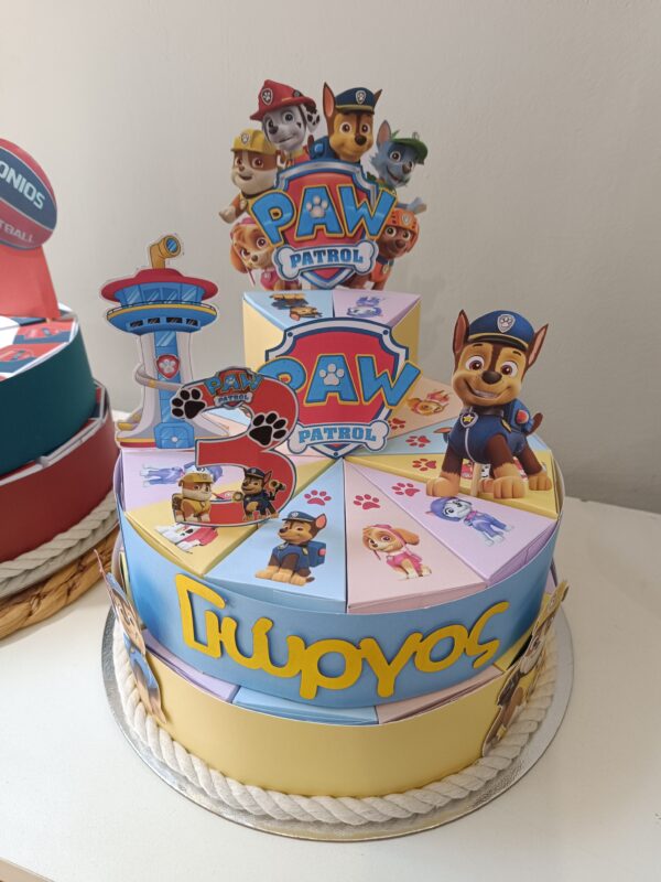 Χάρτινη τούρτα "Paw Patrol" - Image 7
