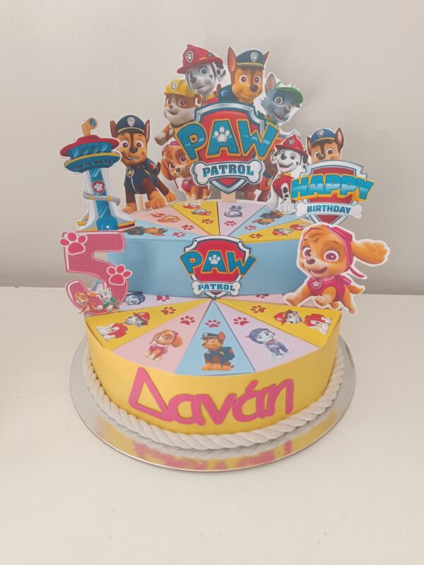 Χάρτινη τούρτα "Paw Patrol" - Image 6