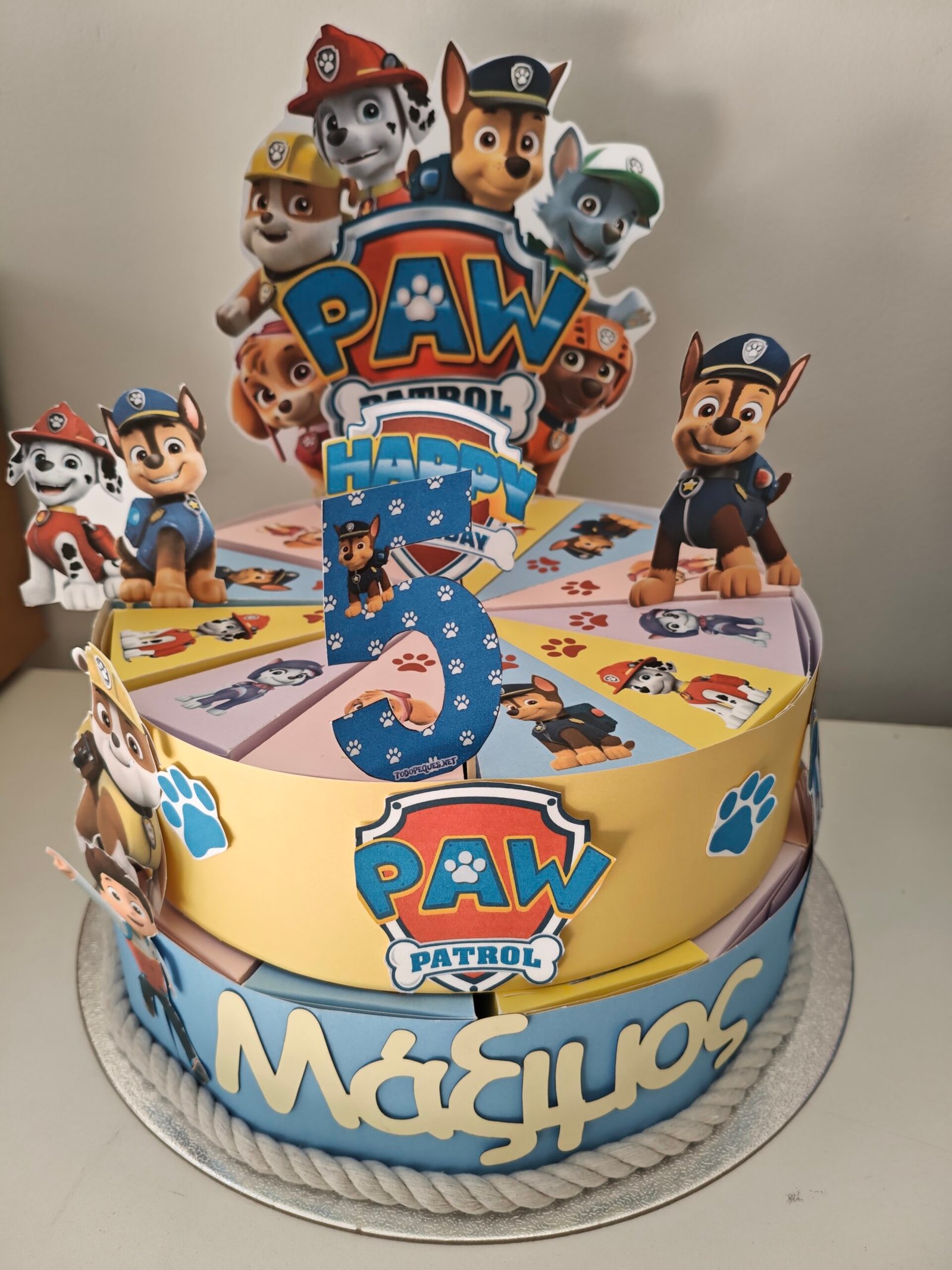 Χάρτινη τούρτα "Paw Patrol" - Image 14
