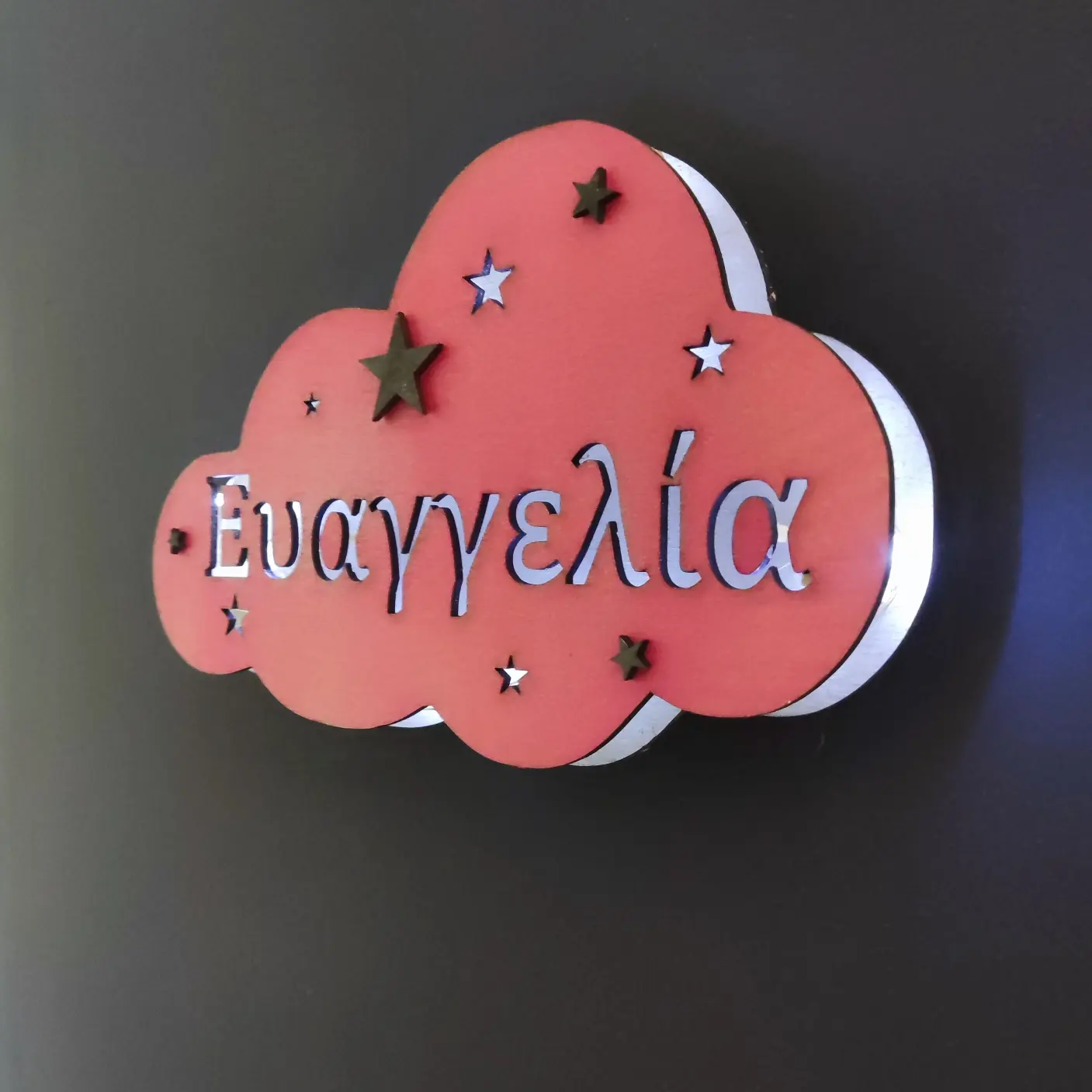 Χειροποίητο φωτιστικό τοίχου "Cloud" - Image 3