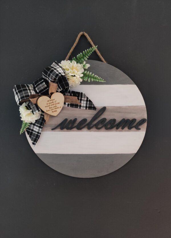 Προσωποποιημένο διακοσμητικό πόρτας "Welcome"