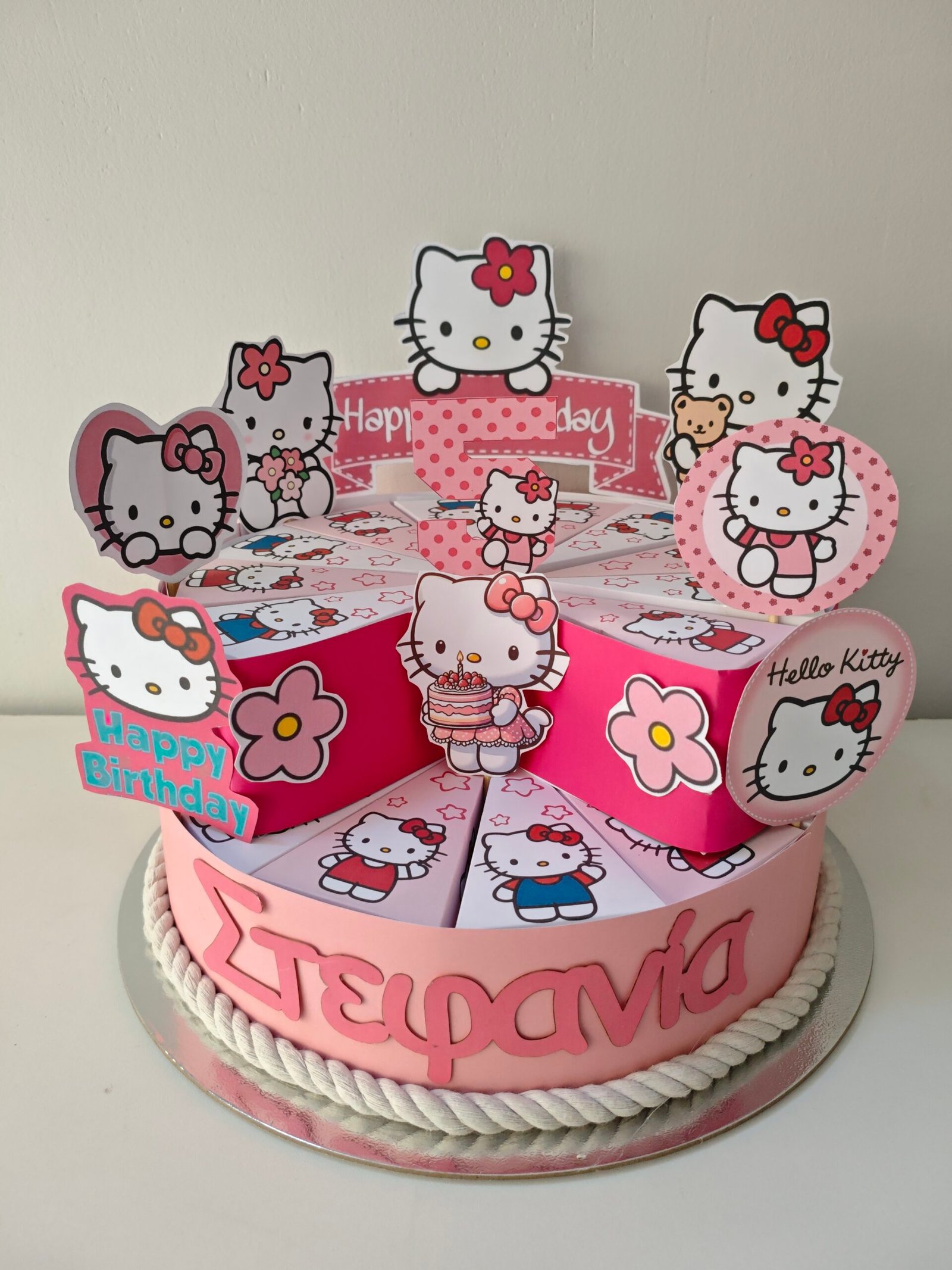 Χάρτινη τούρτα "Hello Kitty" - Image 4