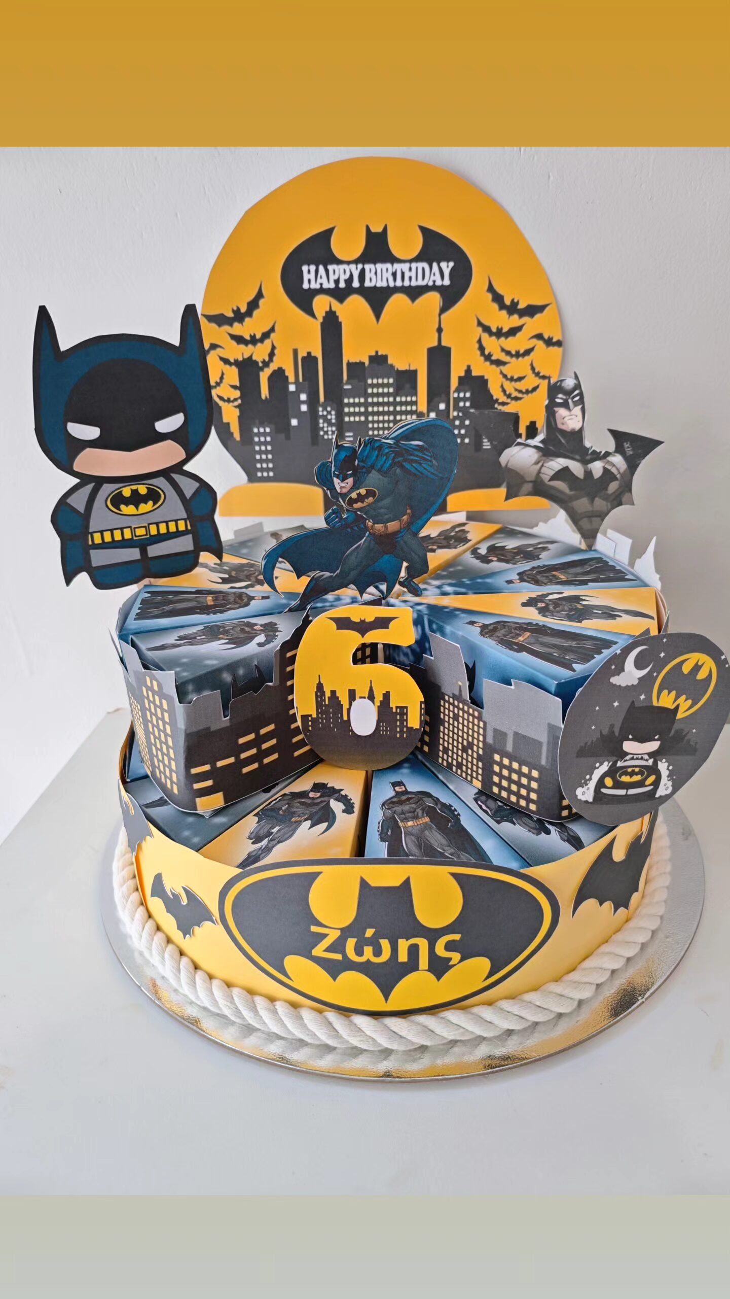 Χάρτινη τούρτα "Batman" - Image 4