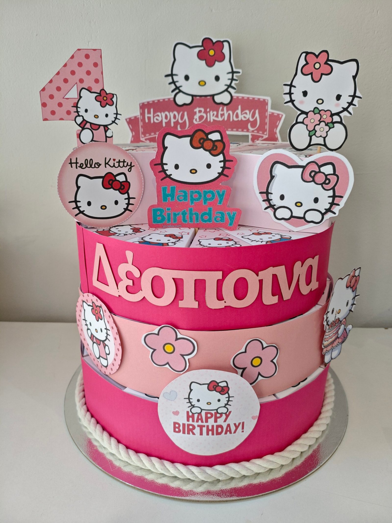 Χάρτινη τούρτα "Hello Kitty" - Image 9