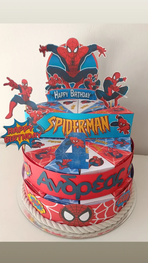 Χάρτινη τούρτα "Spiderman" - Image 12