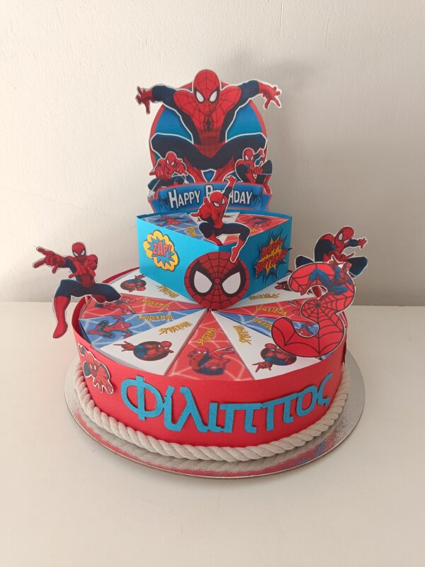 Χάρτινη τούρτα "Spiderman" - Image 16