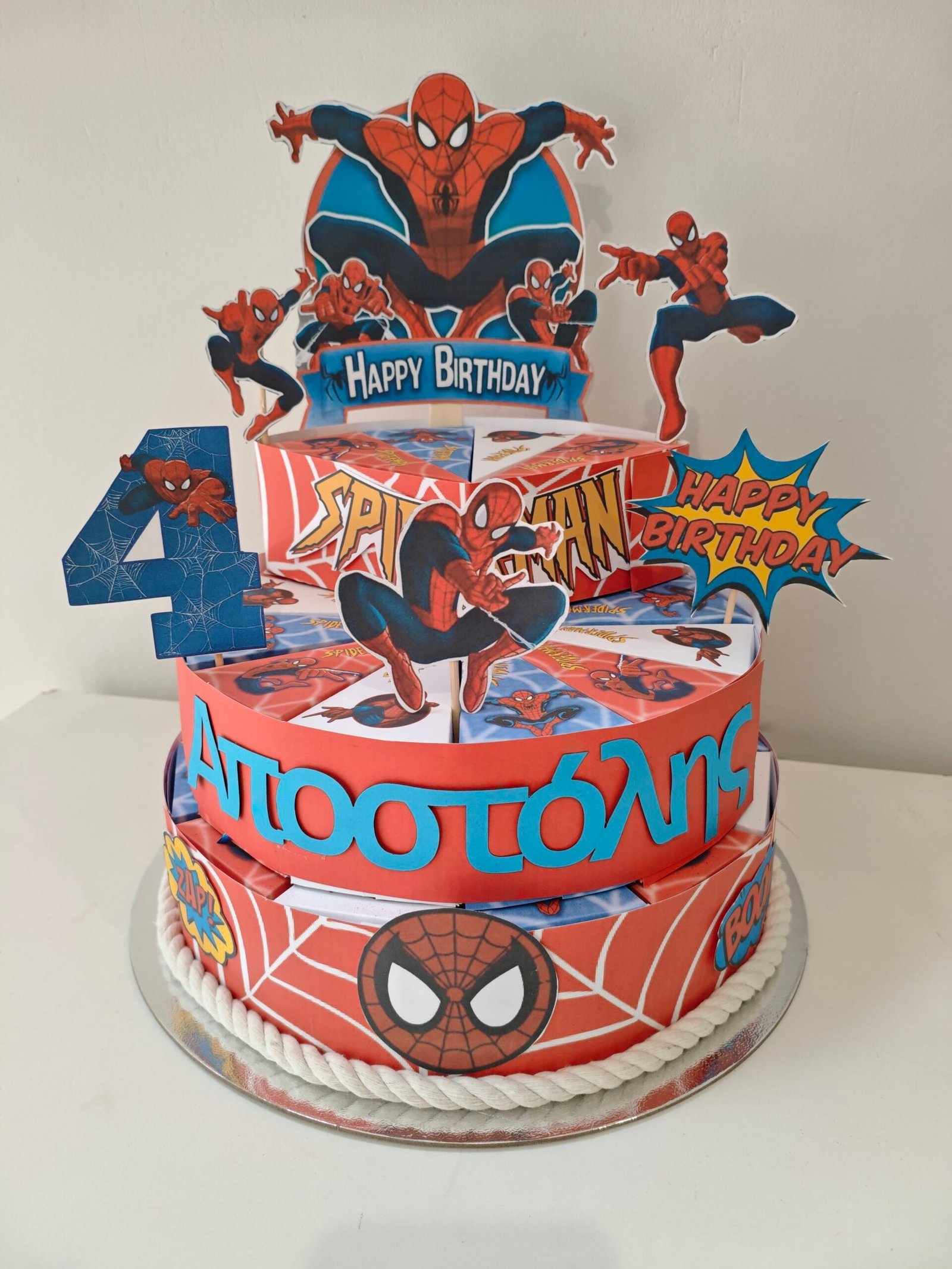 Χάρτινη τούρτα "Spiderman" - Image 12