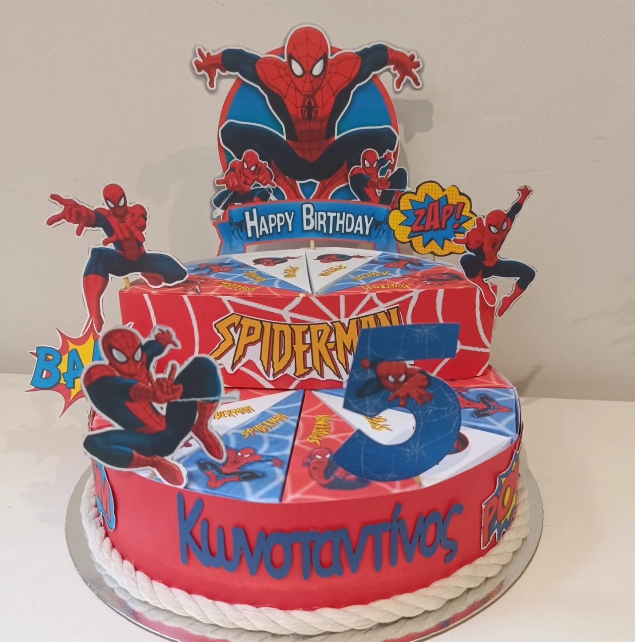 Χάρτινη τούρτα "Spiderman" - Image 19