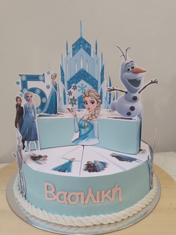 Χάρτινη τούρτα "Frozen" - Image 16