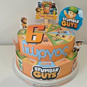Xάρτινη τούρτα "Stumble Guys"