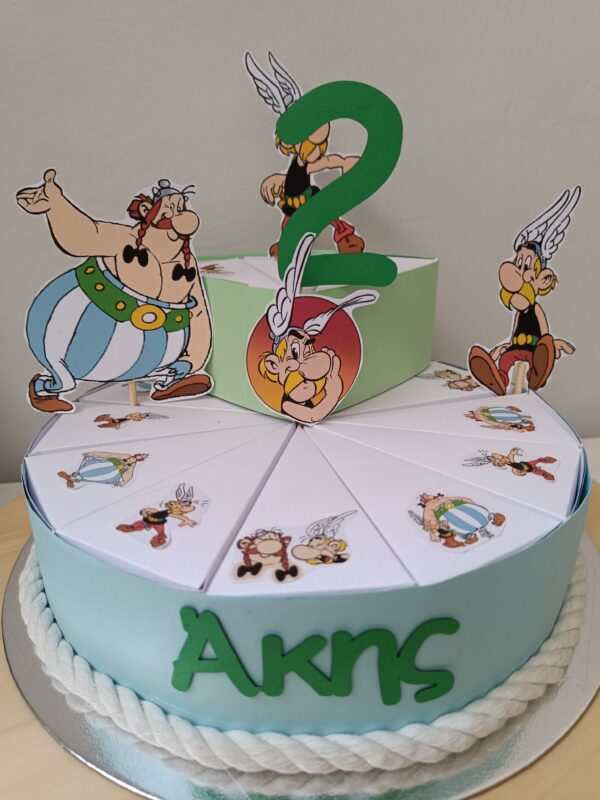 Χάρτινη τούρτα "Asterix" - Image 2
