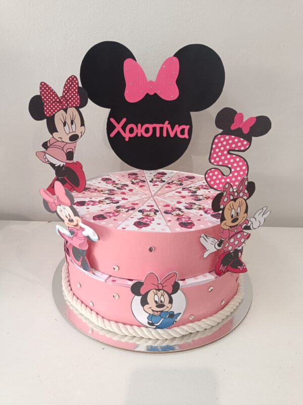 Χάρτινη τούρτα "Minnie" 3όροφη - Image 22