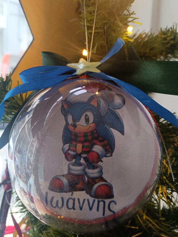 Χριστουγεννιάτικη μπάλα "SONIC" - Image 3