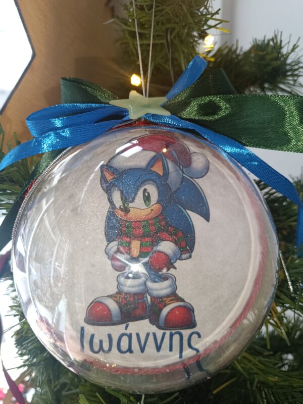 Χριστουγεννιάτικη μπάλα "SONIC" - Image 5