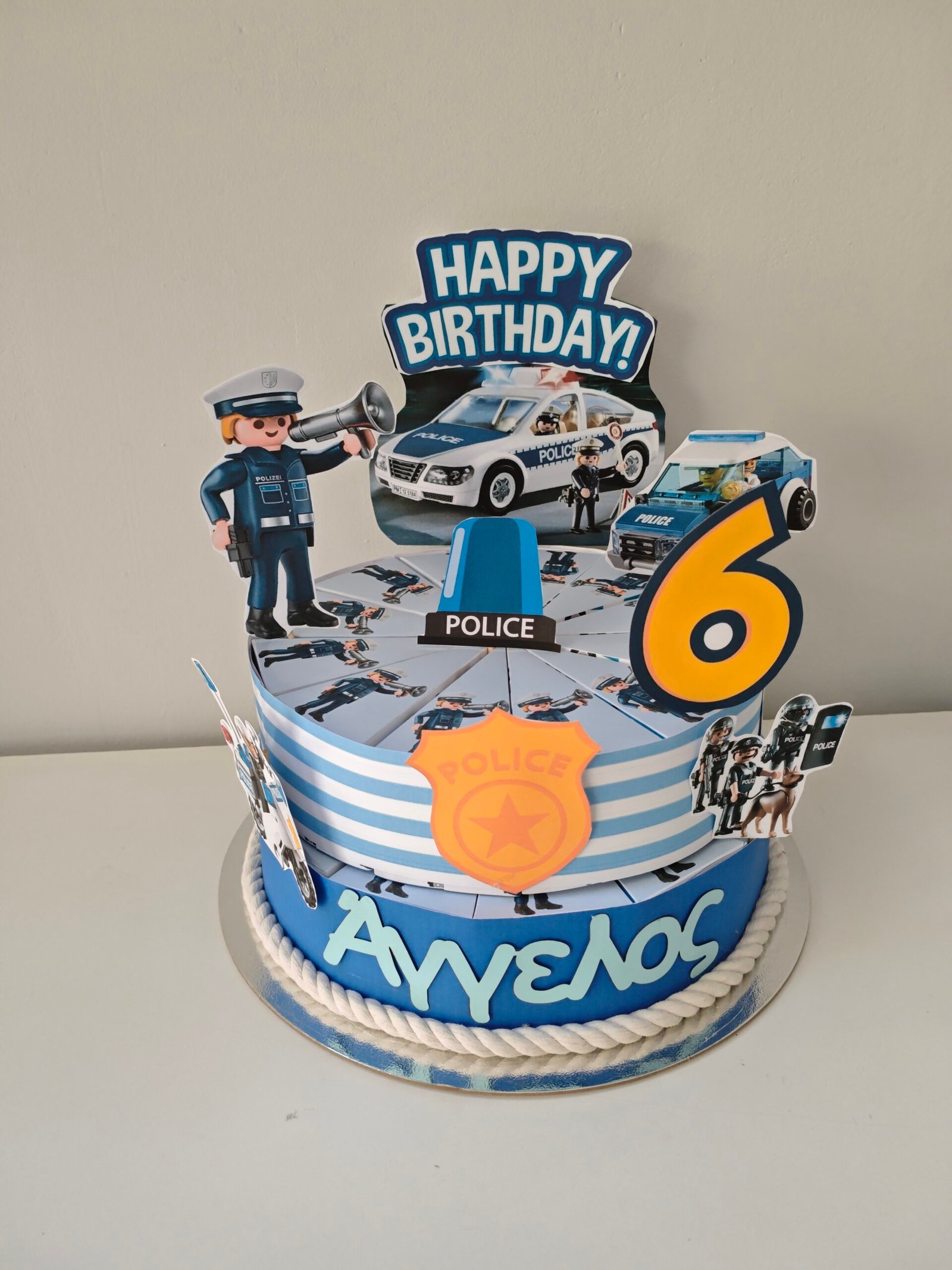 Χάρτινη τούρτα "Playmobil Police" Playmobil - Image 5