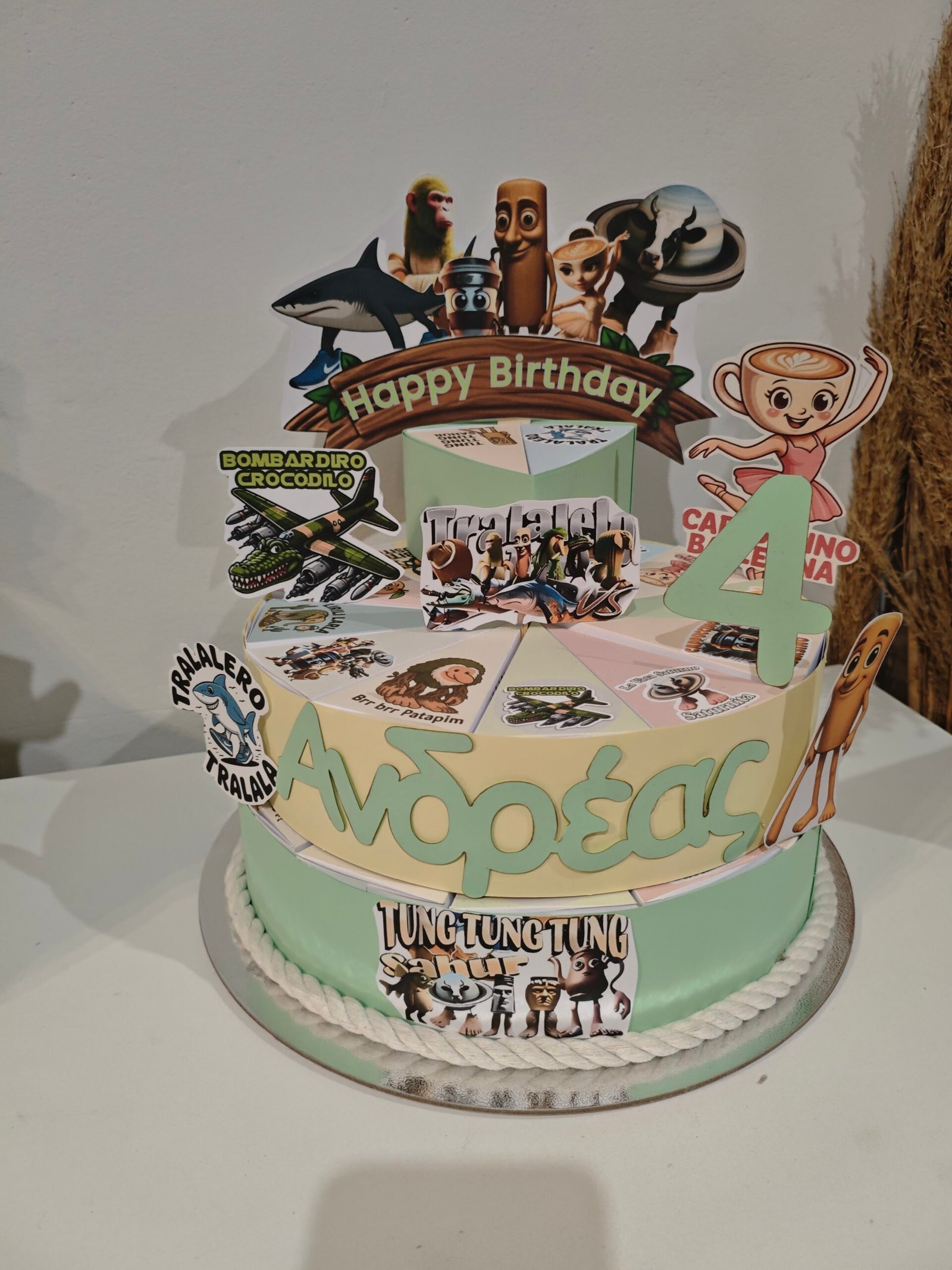 Χάρτινη τούρτα "Italian brainrot" - Image 2