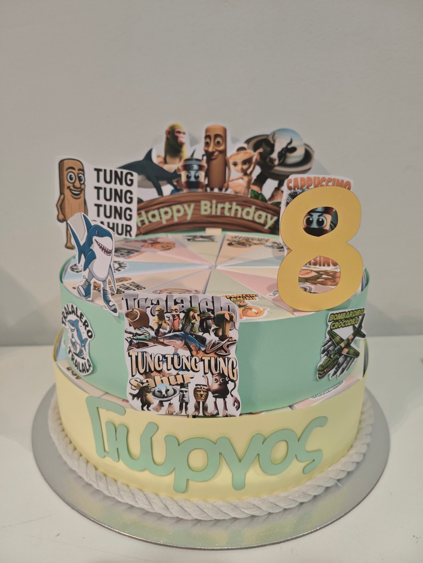 Χάρτινη τούρτα "Italian brainrot"