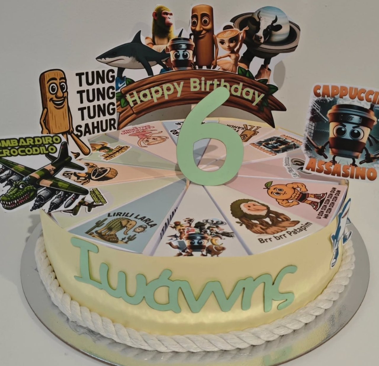 Χάρτινη τούρτα "Italian brainrot" - Image 8