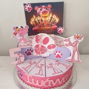 Χάρτινη τούρτα "Pink panther"