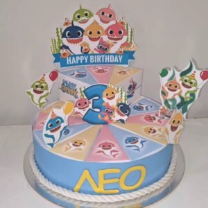 Χάρτινη τούρτα "Baby shark"