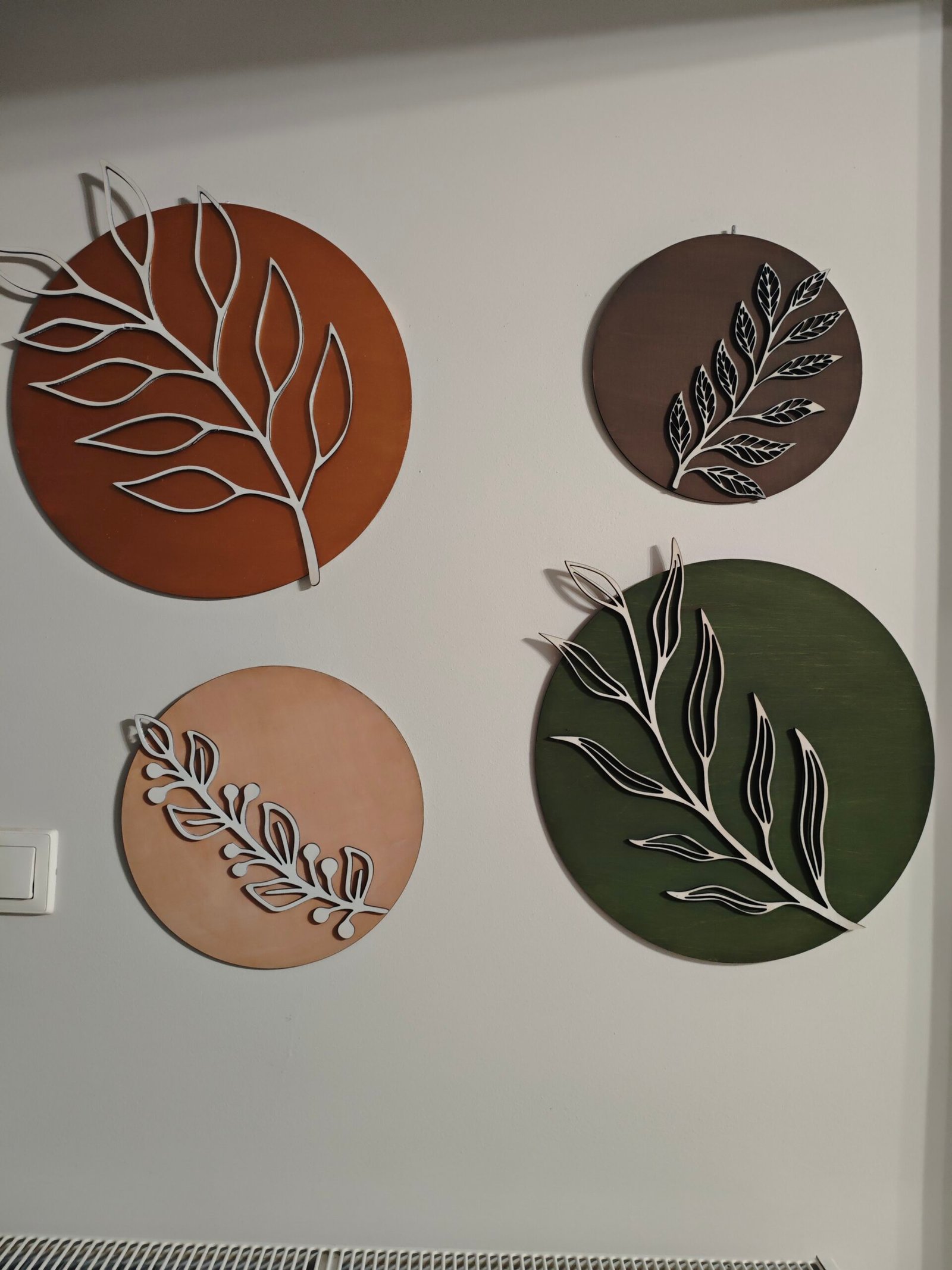 Διακοσμητικά τοίχου οβάλ 4 τεμάχια - Image 2