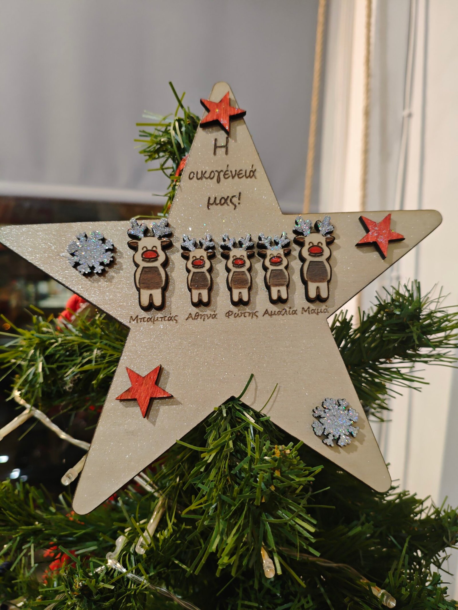 Αστέρι κορυφής χριστουγεννιάτικου δέντρου