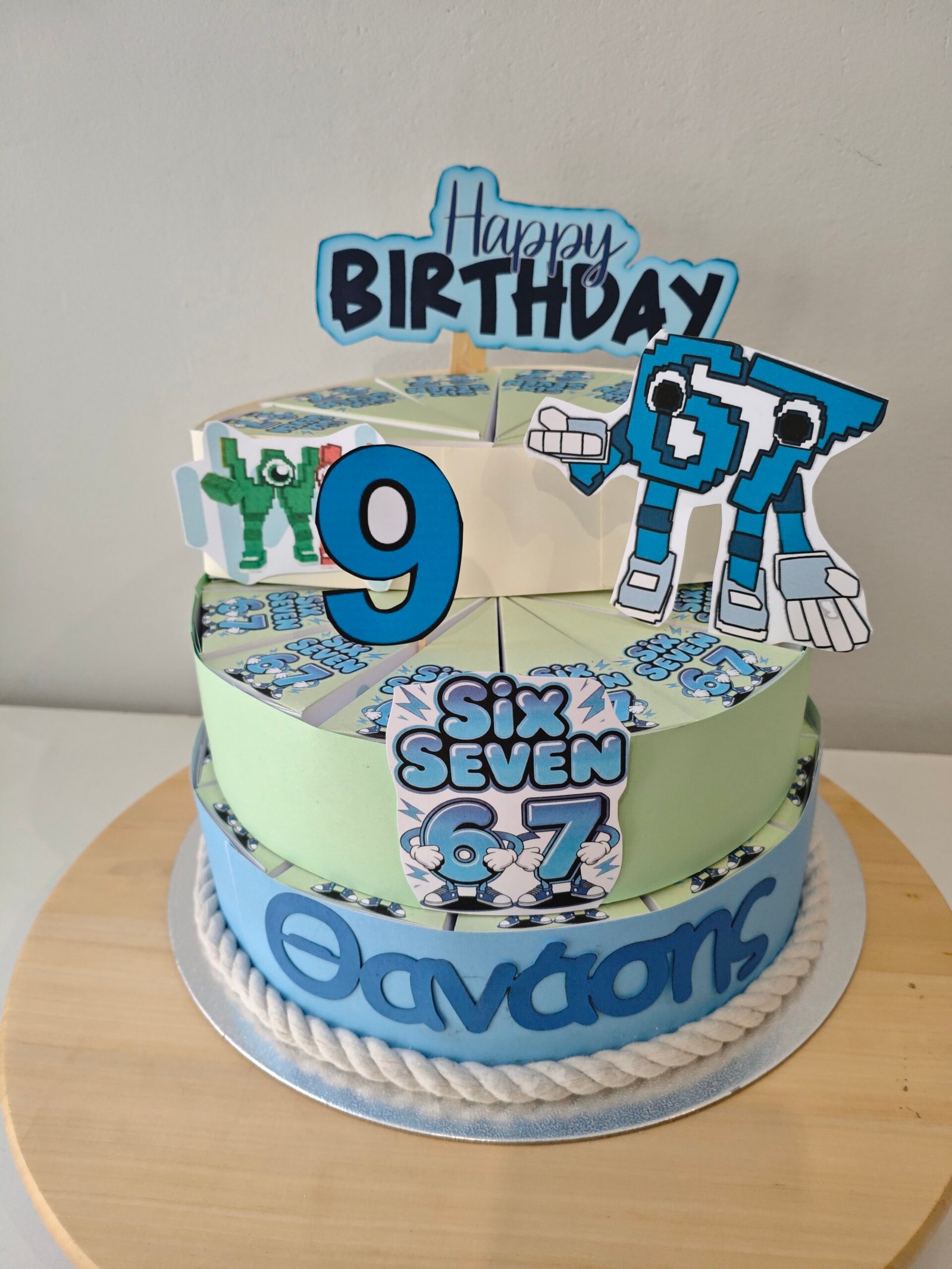 Χάρτινη τούρτα "SIX SEVEN" STEAL A BRAINROT - Image 2