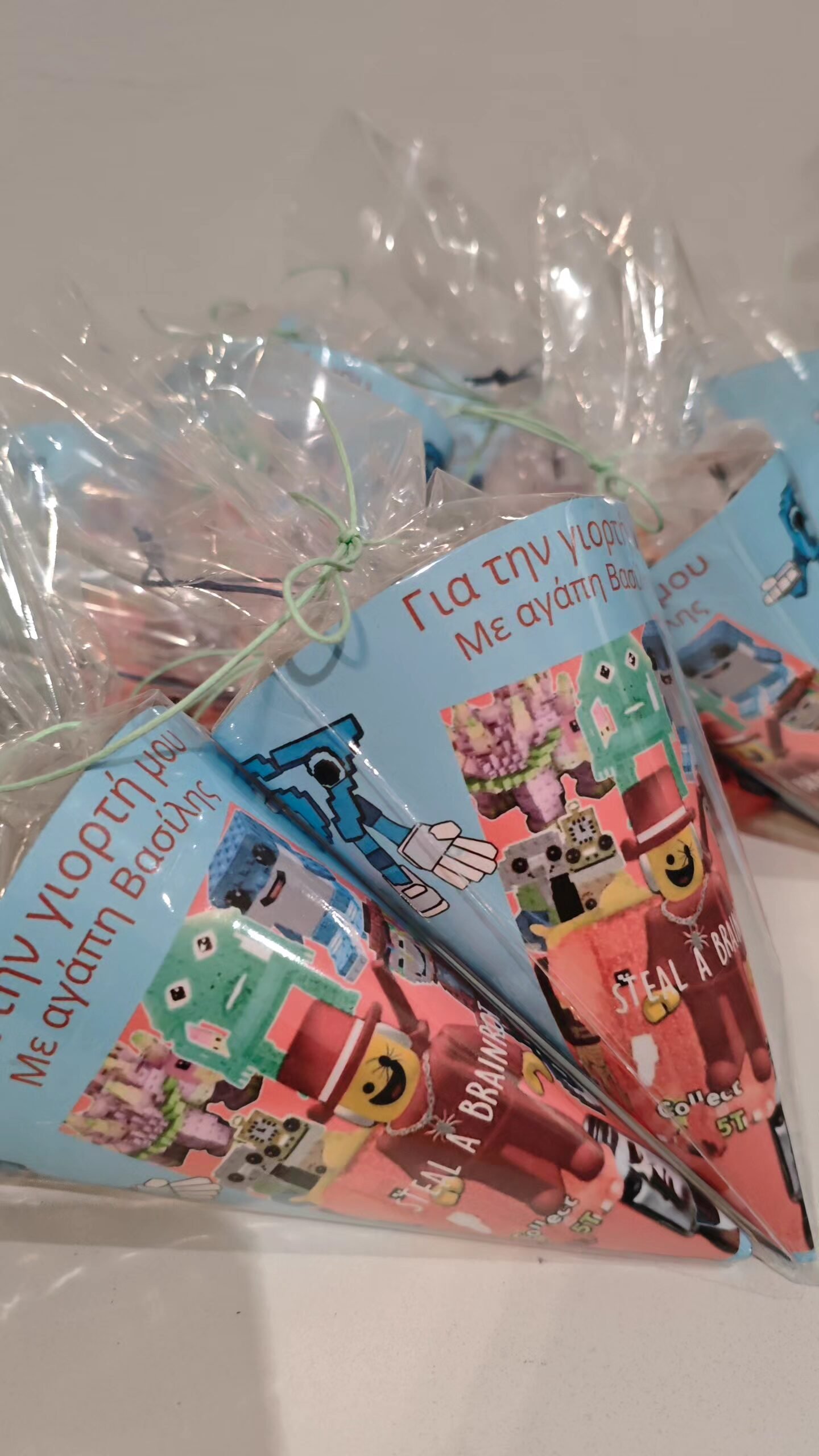 Χωνάκια χάρτινα με γέμισμα (σχολικό κέρασμα) - Image 2