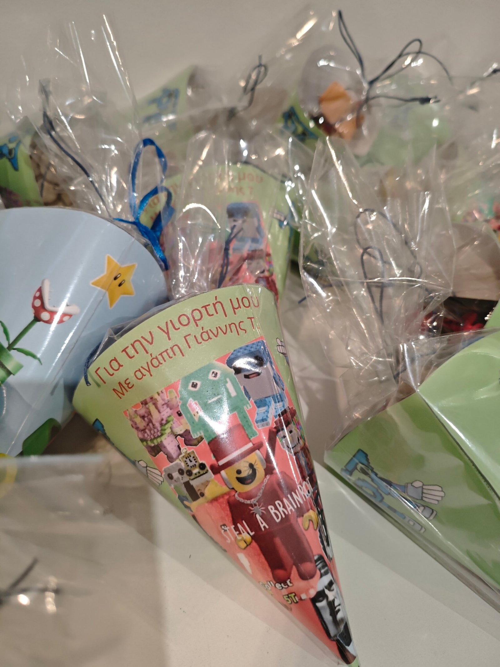 Χωνάκια χάρτινα με γέμισμα (σχολικό κέρασμα) - Image 6