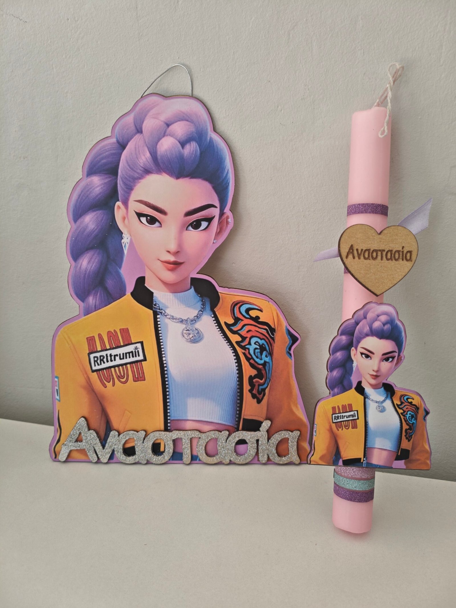 Λαμπάδα "RUMI" με διακοσμητικό τοίχου και μαγνητάκι