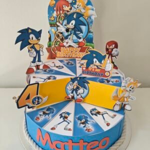 Χάρτινη τούρτα "Sonic"