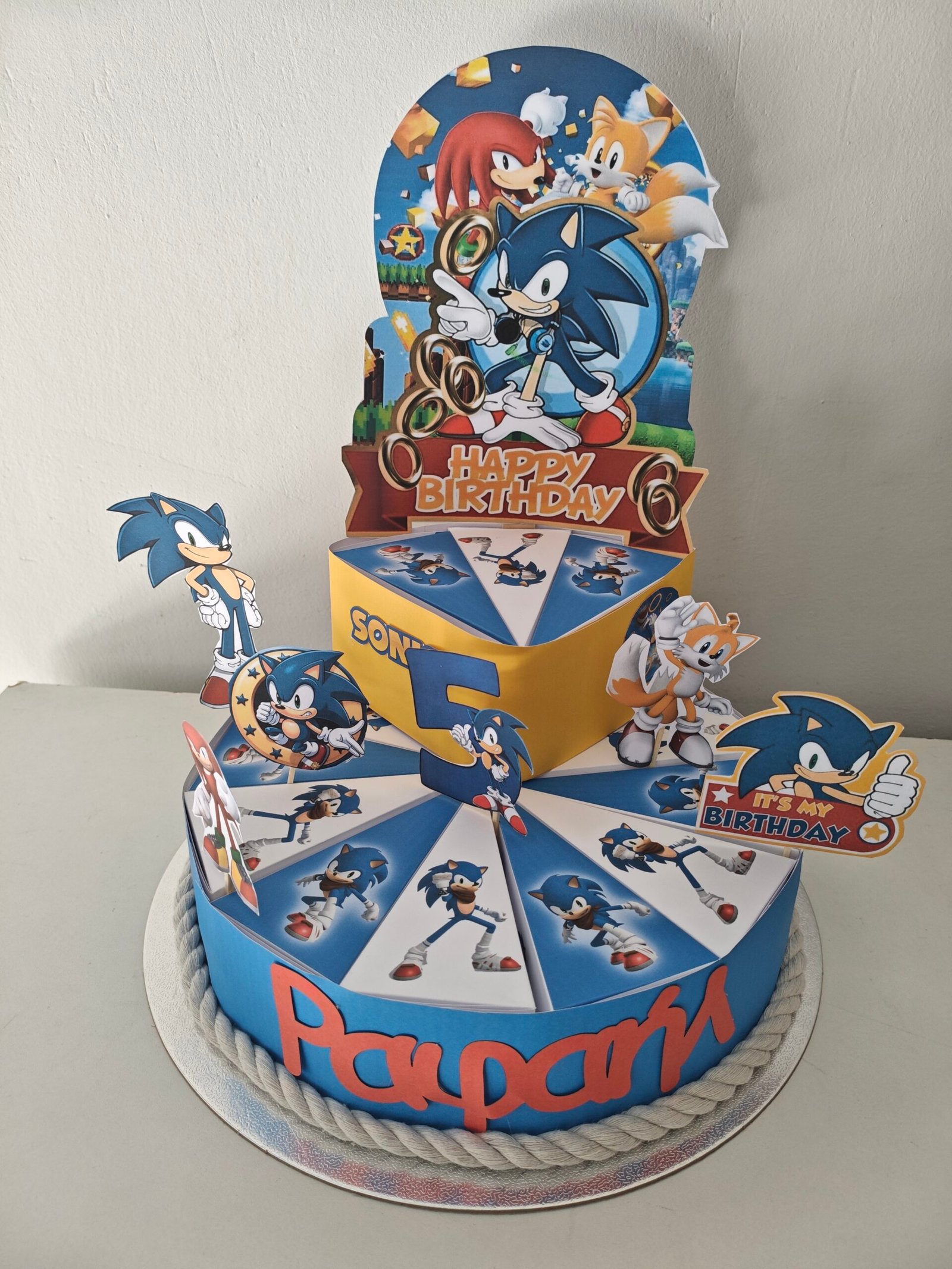Χάρτινη τούρτα "Sonic" - Image 7