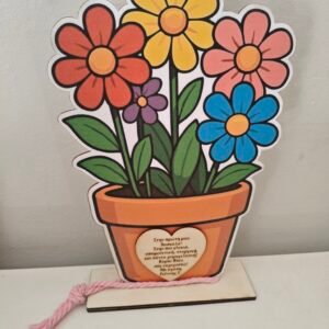 Επιτραπέζιο διακοσμητικό για τη δασκάλα Flowers